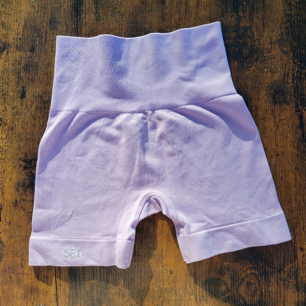 Set Lavender Biker Shorts